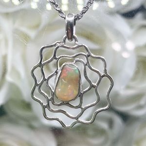 Ethiopian Opal 925 Sterling Silver Web